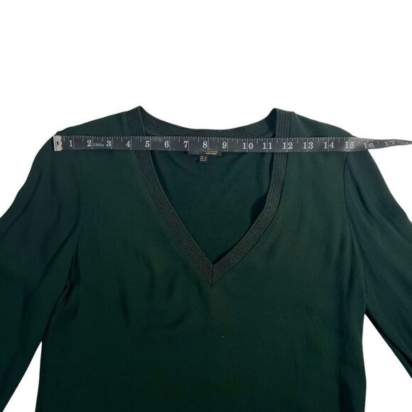 Massimo Dutti Green Poly-blend Xsmall light-weight Long Sleeve Top - Picture 12 of 12